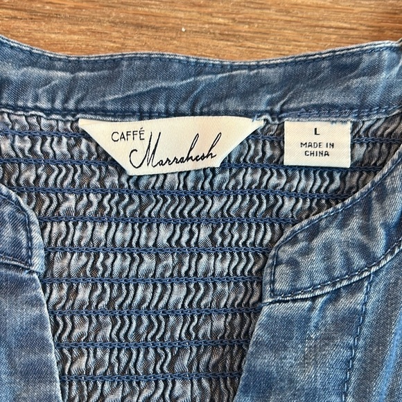 NWT Caffe Marrakesh Button down Shirt L - Picture 2 of 5